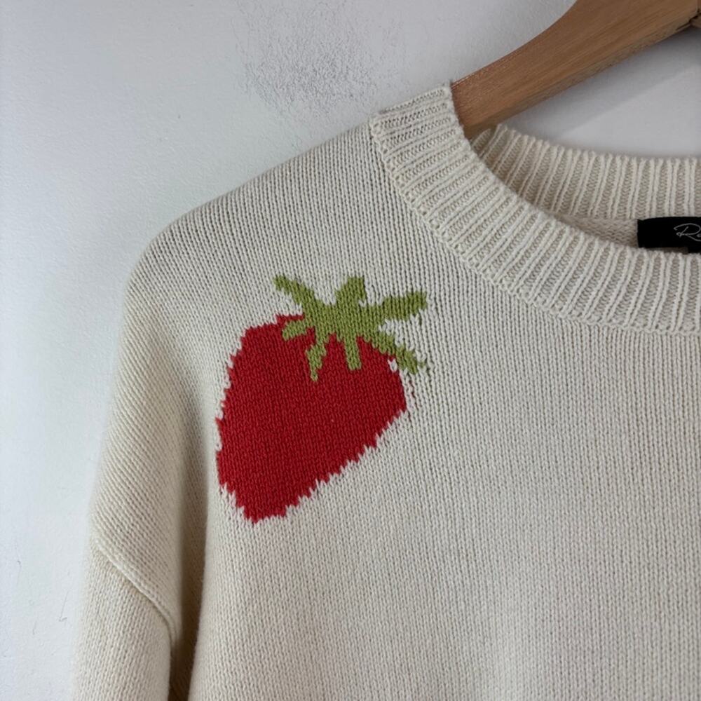 Rails “Perci” Strawberry Sweater XS — Cozy Viral Knit Cutecore - Picture 5 of 9